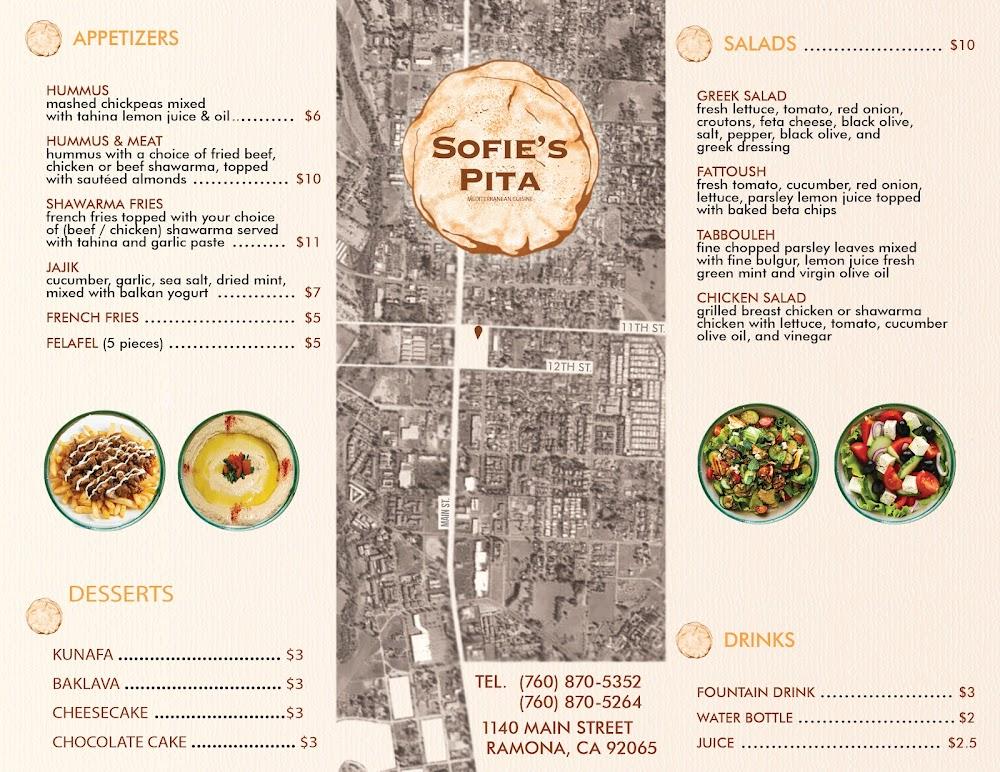 Sofie's Pita Menu image 3